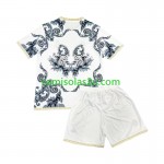 Camisolas de futebol Real Madrid Versace Edition Criança Equipamento Principal Branco 2024/25 Manga Curta